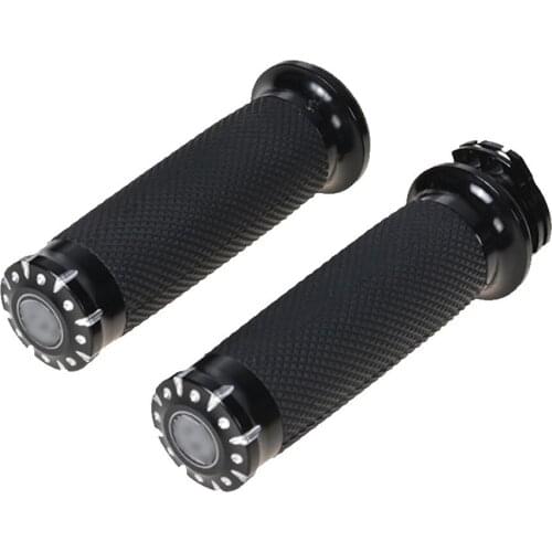 1" 25mm Motorcycle Handle Bar Hand Grips For Road King Softail Custom Bobber Chopper Sportster XL883 XL1200 48 7