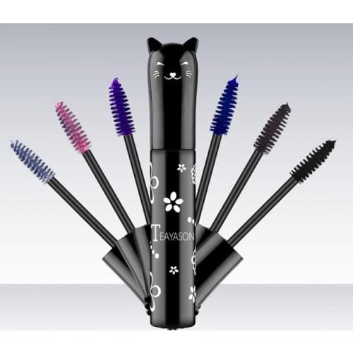 1pc Fashion White Mascara Makeup 4D Silk Fiber Lash Mascara Waterproof Mascara Extension Thick Long Lasting Curling Mascara