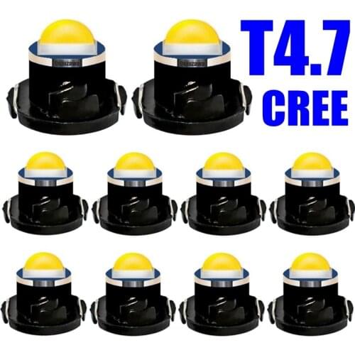 10pcs T4.7 LED Super Bright High Quality LED Car Board Instrument Panel Lamp Auto Dashboard Warming Indicator Wedge Light 10X