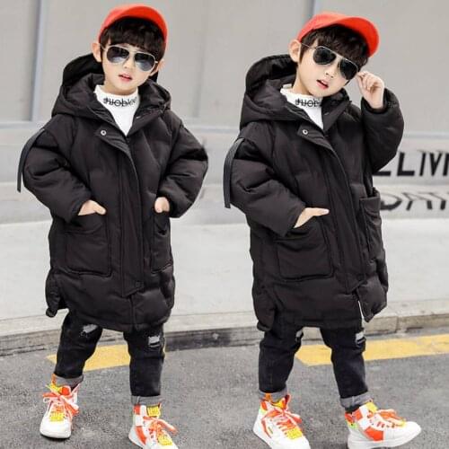 2020 Winter Parkas Kids Jackets Outerwear For Boys Warm Thick Children Coat Three Colors Baby Boy Hoodies Zipper Casual Overcoat