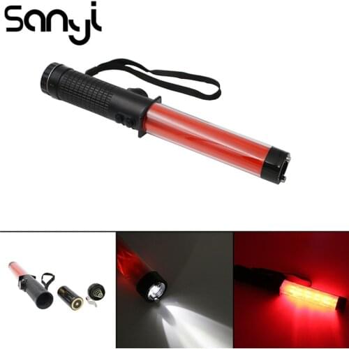 3-Mode Adjustable Traffic Safety Light Baton 10 LED bulbs Road Safety Control Warning Flashlight With Strong Magnet /Warning