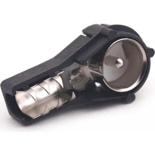 Car Radio Stereo ISO Male Crimp Aerial Connector Converts Bare Wires