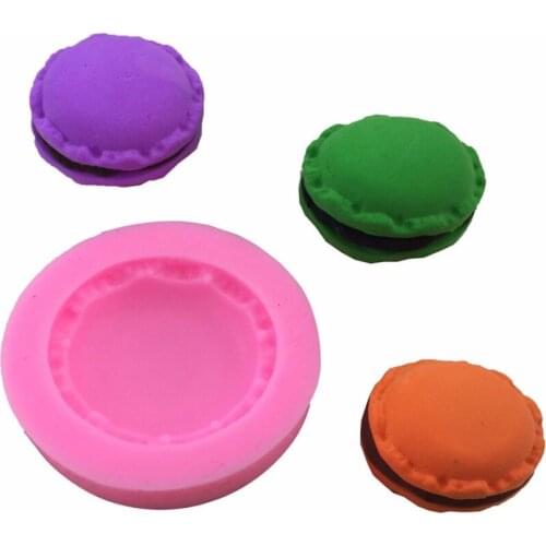Free Shipping New Macaron Liquid Silicone Mold Fondant Cake Mold Baking Tools DIY Chocolate Cream Soil Tools A1013