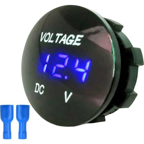 DC 12V-24V Digital Voltage Meter Car Motorcycle Voltmeter Voltage Tester for Car Auto Motorcycle Boat ATV Truck
