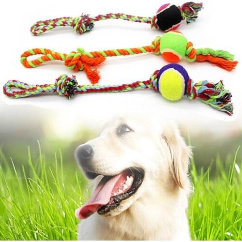 Dog Cotton Rope Knot Toys Puppy Playing IQ Treat Ball Funny Outdoor Training Fun Interactive Teeth Cleaning Pets Dogs Supplies