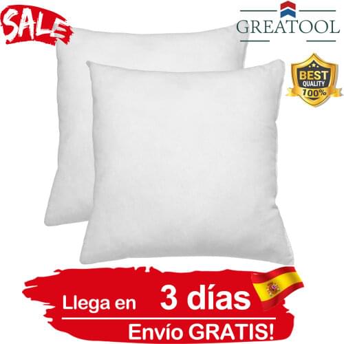 Classic soft cotton cushion with firm natural core filled cotton hollow fiber high recovery 45x45 60x60