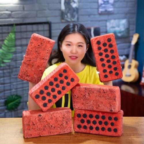 Creative funny personality realistic simulation board brick brick whole simulation sponge pillow plush toy