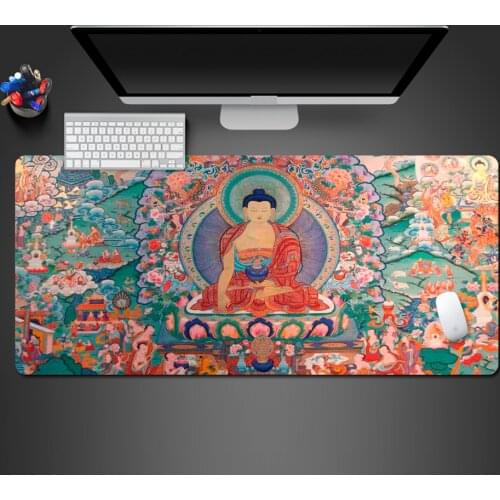 Hot Selling Cool Oriental Buddha Culture Mousepad High Quality Rubber Mouse Pad Game Computer Players Pad Unique Gaming Mats