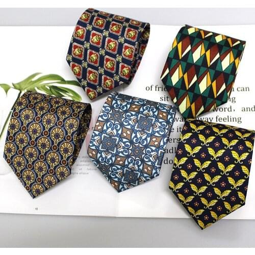 Linbaiway 9cm Wide Ties for Man Neckties Luxury Polyester Business Neck Tie for Men Suit Cravat Wedding Jacquard Gravats Gifts