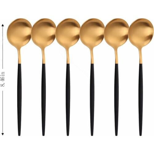 Matte Dinnerware Stainless Steel Cutlery Set Complete Silverware Dinner Spoons Set Steel Cutlery Kitchen Tableware Dropshipping