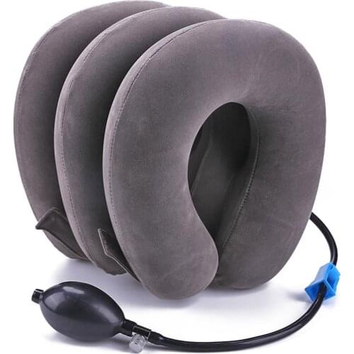 U Neck Pillow Air Inflatable Pillow Cervical Brace Neck Shoulder Pain Relax Support Massager Pillow Air Cushion Traction Soft