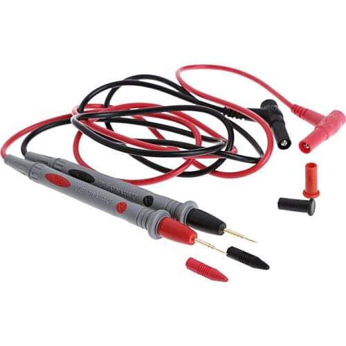 2Pcs 1000V 20A Thin Needle Probe Tip 90cm Multimeter Probe Test Leads For Digital Multimeter Wire Cable Pen Tip