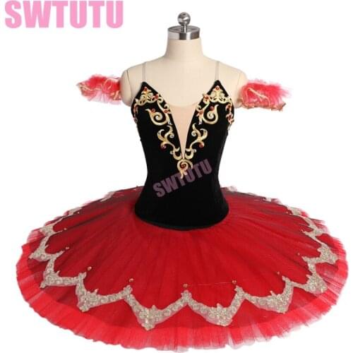 Newest women La Esmeralda professional competiton pancake tutu child platter ballerina stage ballet costume tutu BT9171