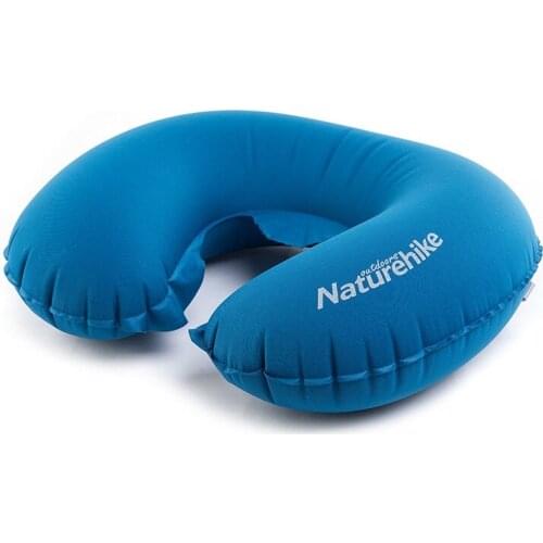 Promotion Portable U Shape Inflatable Pillow Sleeping Travel Inflatable Cushion Neck Protective Plane Pillow