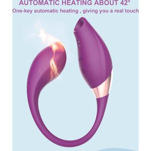 2 In 1 Sex Toy Suck Vibrating Egg Vibrating Tail G-Spot Vagina Nipple Sucker Sex Toys for Women Clitoris Stimulation Masturbator
