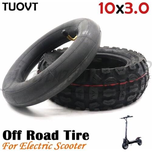 TUOVT 10 Inch Electric Scooter Tire 10x3.0 Inner and Outer Pneumatic Tire 10*3.0 Off Road Tire for KuGoo M4 Pro Zero 10x 255x80