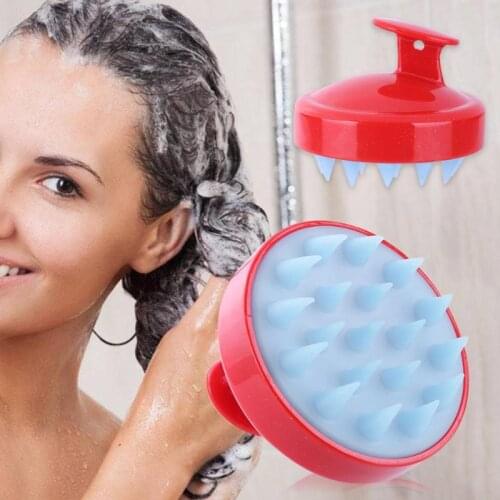 Silicone Head Body Scalp Massage Brush Comb Shampoo Hair Washing Comb Shower Brush Bath Spa Slimming Massage Brush
