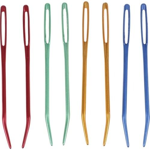 24pcs Big Eye Self Threading Needles Household Hand Sewing Needle Embroidery Needle DIY Sewing Tools