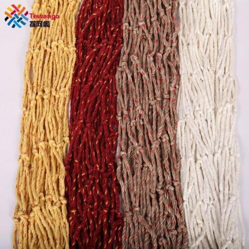 Tewango Nylon Heavy Duty Car Cargo Safety Net Truck Trailer Netting Cover Rope Dia.6mm 10x10cm Network Fence Deck Custom Size