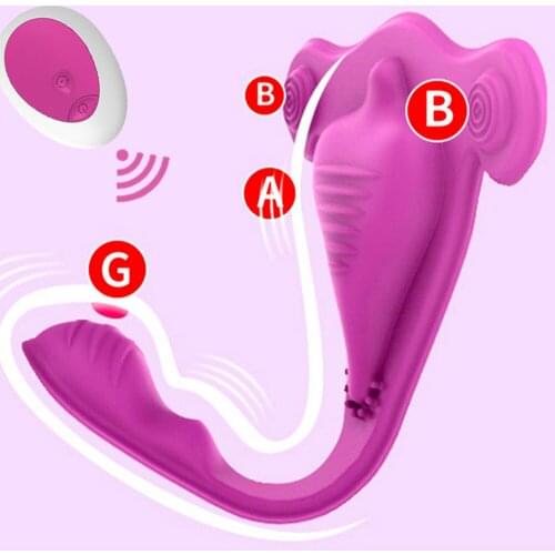 Vagina Wearable Dildo Vibrators Wireless Remote Control Invisible Vibrating Panties G Spot Clitoris Sex Toys Female Masturbator