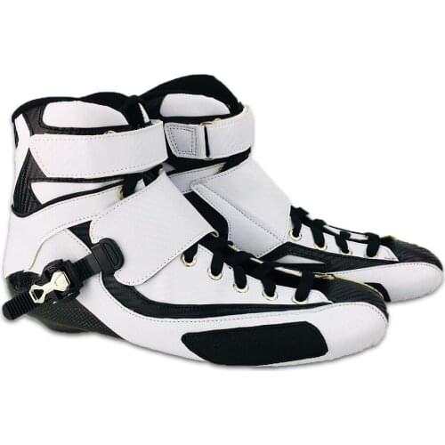 Marathon High Ankle Up Boots Speed Inline Skates Carbon Fiber Upper Shoes Professional Kids Adults Racing Skating Patines Boot