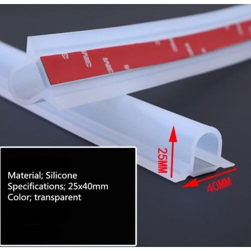 1M/1.2M/2M Kitchen Bathroom Shower Sink Bath Sealing Strip Transparent silicone Self adhesive Waterproof Wall sticker
