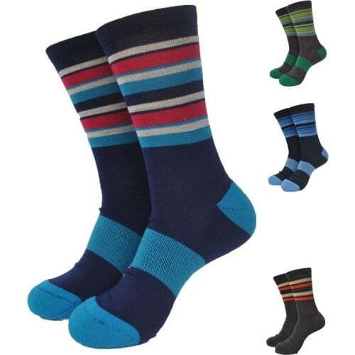 1 Pair Winter Merino Wool Thick Good Quality Stripe Trekking Socks Large Size
