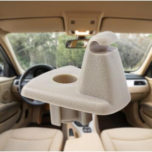 1Pcs Sun Visor Hook Interior Gray Sun Visor Clip Holder Hook Bracket Hanger For Chrysler 300C Bracket Sun Visor Clip Car Hanging