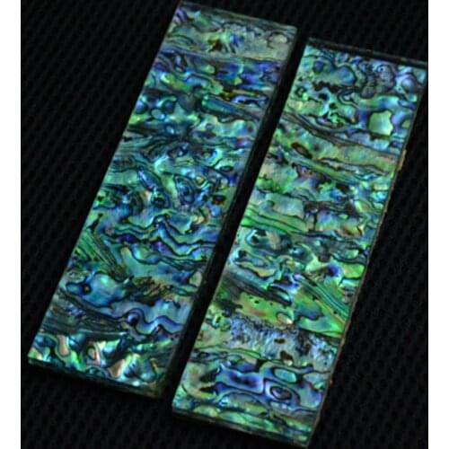 2pcs Acrylic Abalone Shell Knife Handles Material Scale Patches Pocket Folding Knives Handle DIY Tools