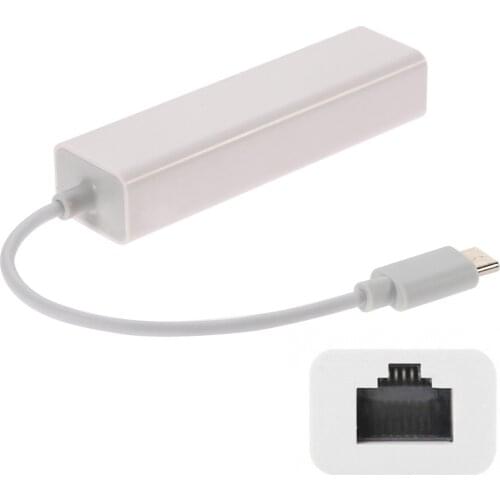 CYSM USB-C Type C Male to 100M Gigabit Ethernet Network LAN Adapter for Laptop PC White