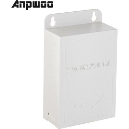 Anpwoo DC 12V 3A Outdoor Waterproof CCTV Security Camera Power Supply Adapter Security Surveillance Cameras Fitting Camera Power