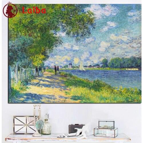 5d diamond painting Claude Monet Impressionist Landscape pictures full novelty 2020 mosaic art diamond embroidery icons new hot
