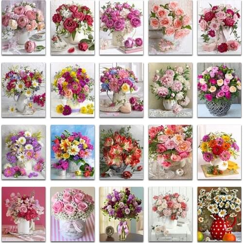 5D DIY Diamond Painting flower rose sunflower home decor Full Square&Round Diamond embroidery Cross stitch Diamond mosaic paint