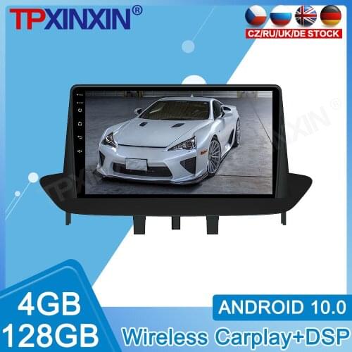 Android 10 Carplay 4+128G For Renault Megane 3 Fluence 2009-2015 Radio Recorder Multimedia Player Stereo Head Unit GPS Navigate
