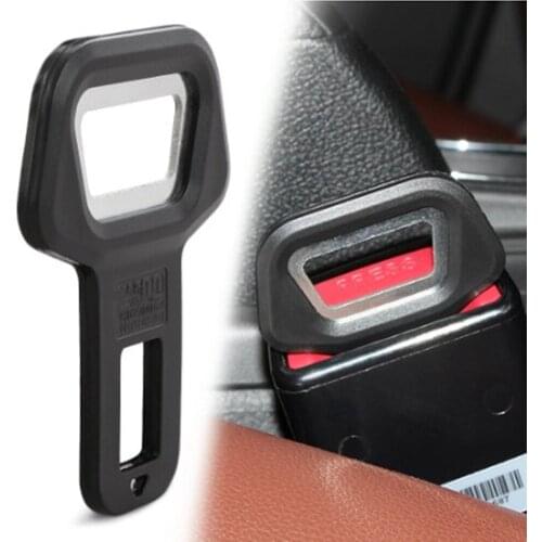 Car multi-function bottle opener car bottle opener alarm release buckle muffler beer bottle open button car supplies