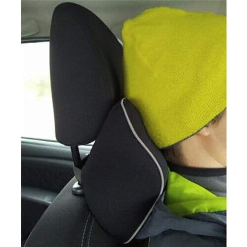 Car Seat Travel Foam Memory Headrest Pad Neck Backrest Cushion Mesh Car Pillow
