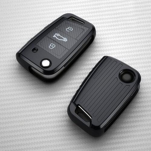 Car Key Case Cover for VW Golf 7 MK7 Tiguan/Passat/Lavida TPU Auto Key Case Cover Protective Shell Holder Keyring High Quality