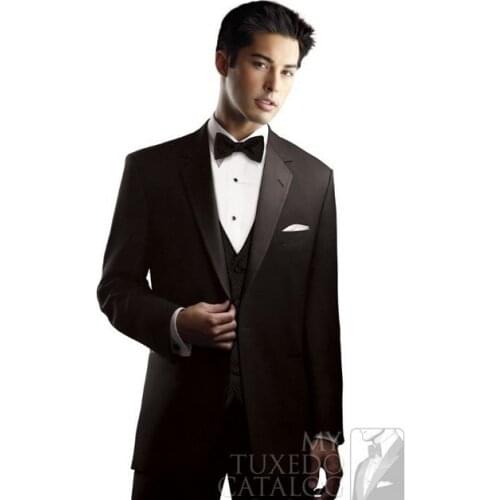 Black Business Men Suits Custom Made, Bespoke Classic Black Wedding Suits For Men, Tailor Made Groom Suit Tuxedos For Men