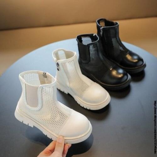 Kids Shoes 2021 Spring Summer Children Leather Martin Boots Baby Boys Fashion Long Soft Boots Girls Brand Sport Shoes Sneakers