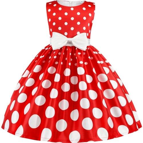 Princess Baby Girls Dot Flower Elegant Wedding Party Dresses Toddler Girl Christmas Vestidos Formal Dress Children Kids Clothing