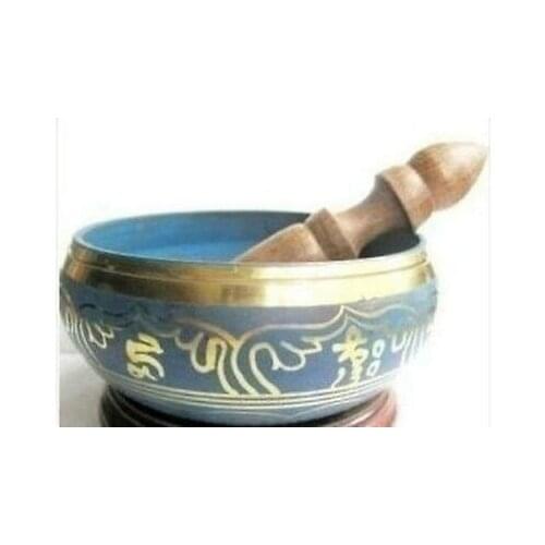 Beautiful Tibetan Buddhism Cuprum Mantra Singing Bowl +8cm