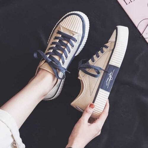 Maggies Walker Women Fashion Spring Casual Shoes Lacing Trendy Outdoor Shoes Autumn Platform Canvas Walking Shoes Size 35~40