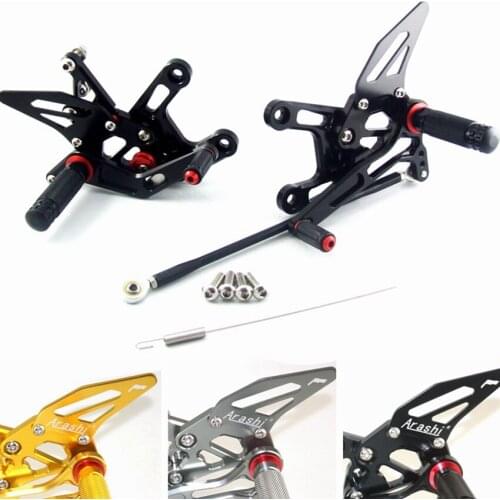 CNC Motorcycle Foot Pegs Rest Rearset Rear Set Footrest For KAWASAKI ZX10R 2011 2012 2013 2014