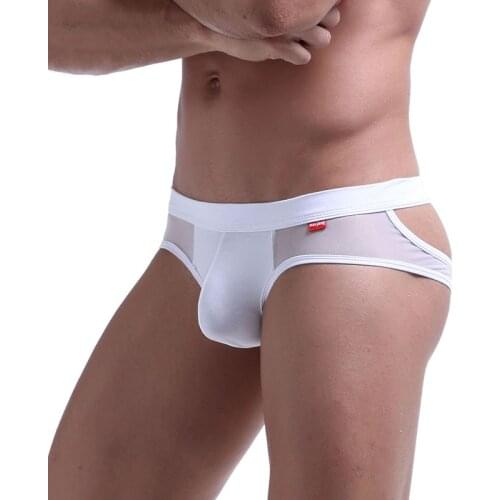 See Through Mens Jockstrap Underwear Sexy Gay Men Thongs G Strings Mens Thongs Bikini Seamless Briefs Sissy Panties Underpants
