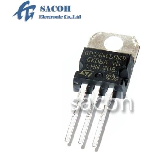 New Original 10PCS/Lot STGP14NC60KD GP14NC60KD or STGF14NC60KD GF14NC60KD or STGB14NC60KD GB14NC60KD TO-220 14A 600V IGBT