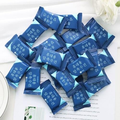 New Cartoon Disposable Compressed Face Towel Cotton Pad Travel Thickened Portable Cleansing Towel Small Square Tissue
