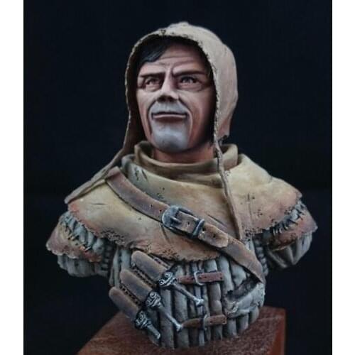 New Unassembled 1/10 War Ancient chivalrous Warrior bust soldier Resin Kit DIY Toys Unpainted resin model