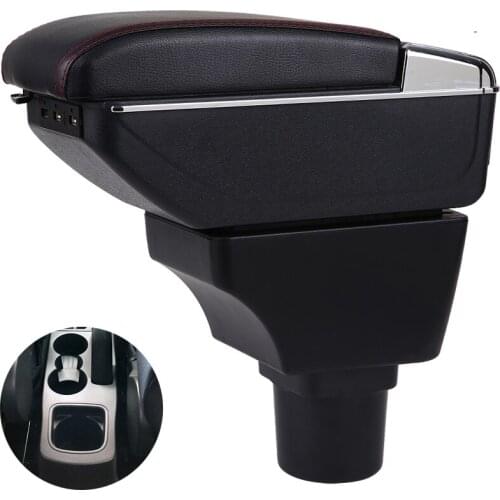 Armrest Box For Ford Aspire Endeavour Figo Freestyle Car Central Storage Container PU Leather
