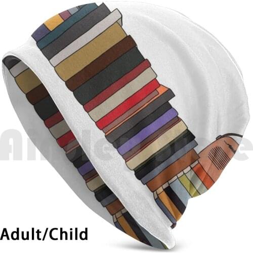 Shelves Hat 3200 Hat Book Shelf Stack Reading Nerd Literary Classics Austen Rowling Indie