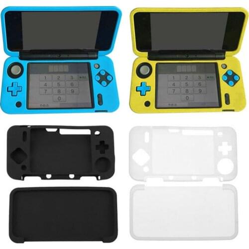 Rubber Soft Silicone Cover Case Protector For Nintendo New 2DS XL LL New 2DSXL/2DSLL Console Full Body Protective Skin Shell